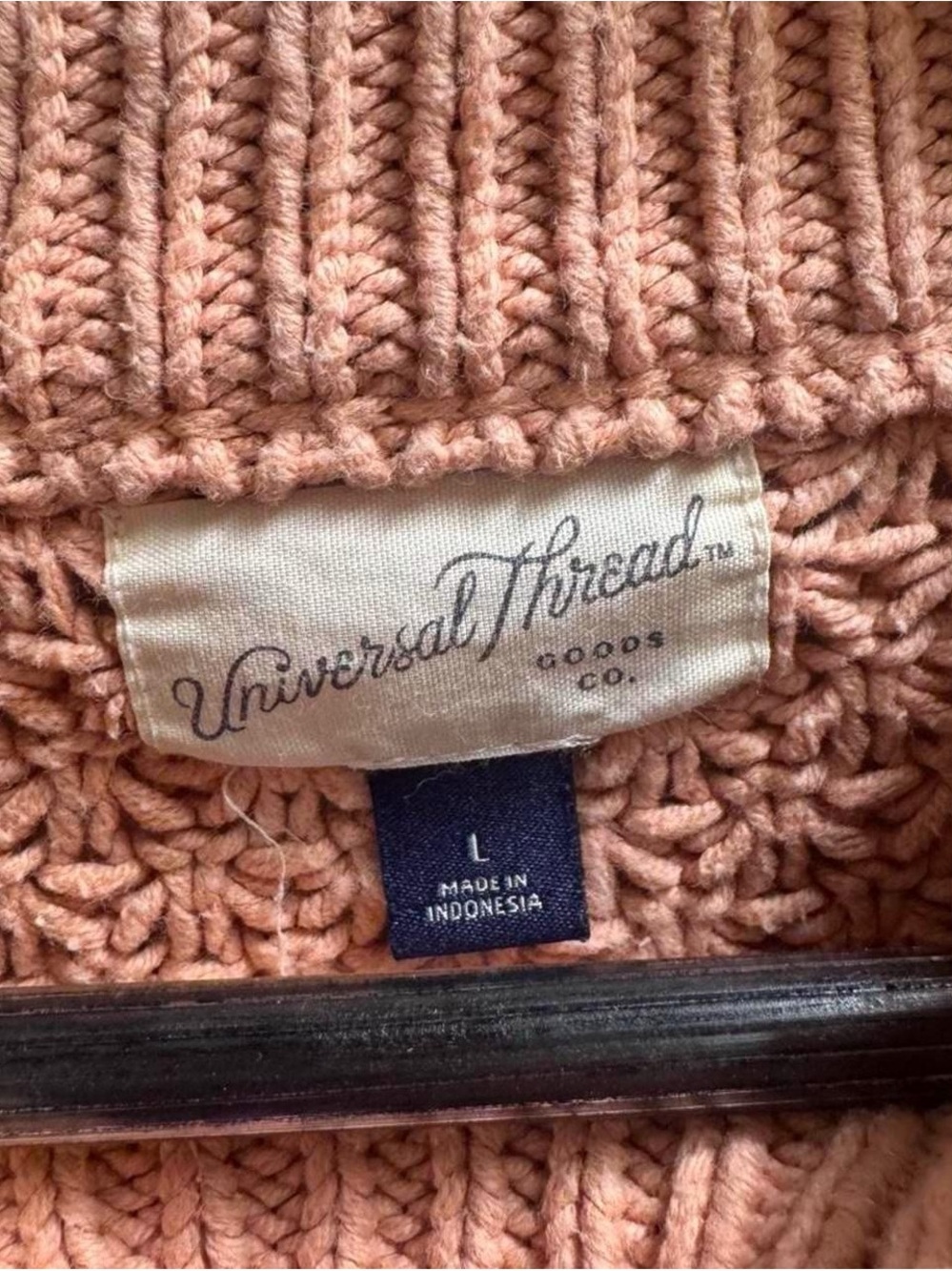Universal Thread Chunky Crewneck Sweater in Burnt Orange - Picture 3 of 4